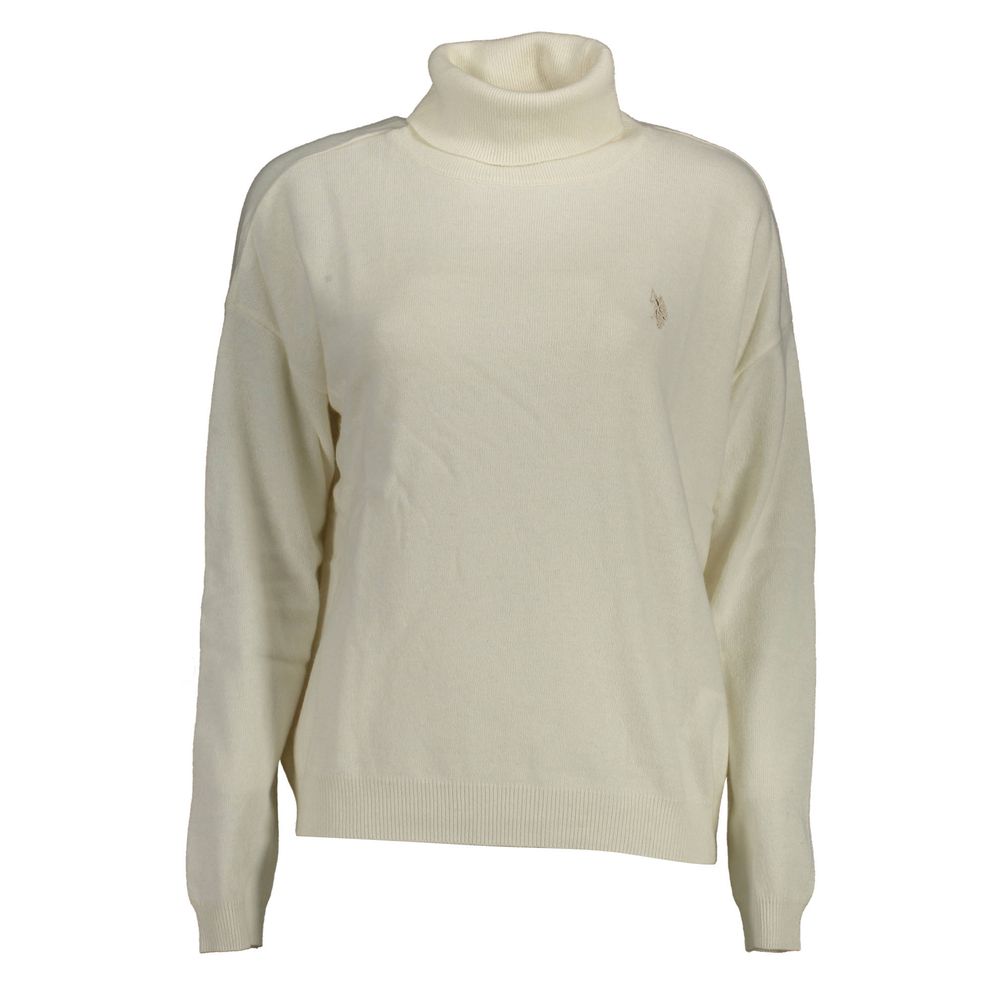U.S. POLO ASSN. White Viscose Sweater