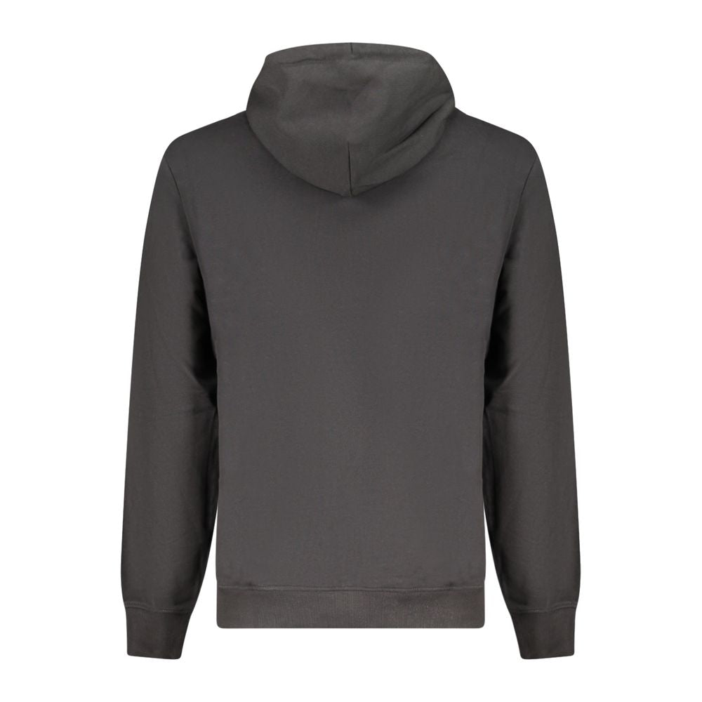 Tommy Hilfiger Black Cotton Hooded Sweatshirt