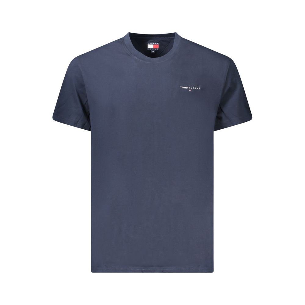 Tommy Hilfiger Blue Cotton Logo T-Shirt