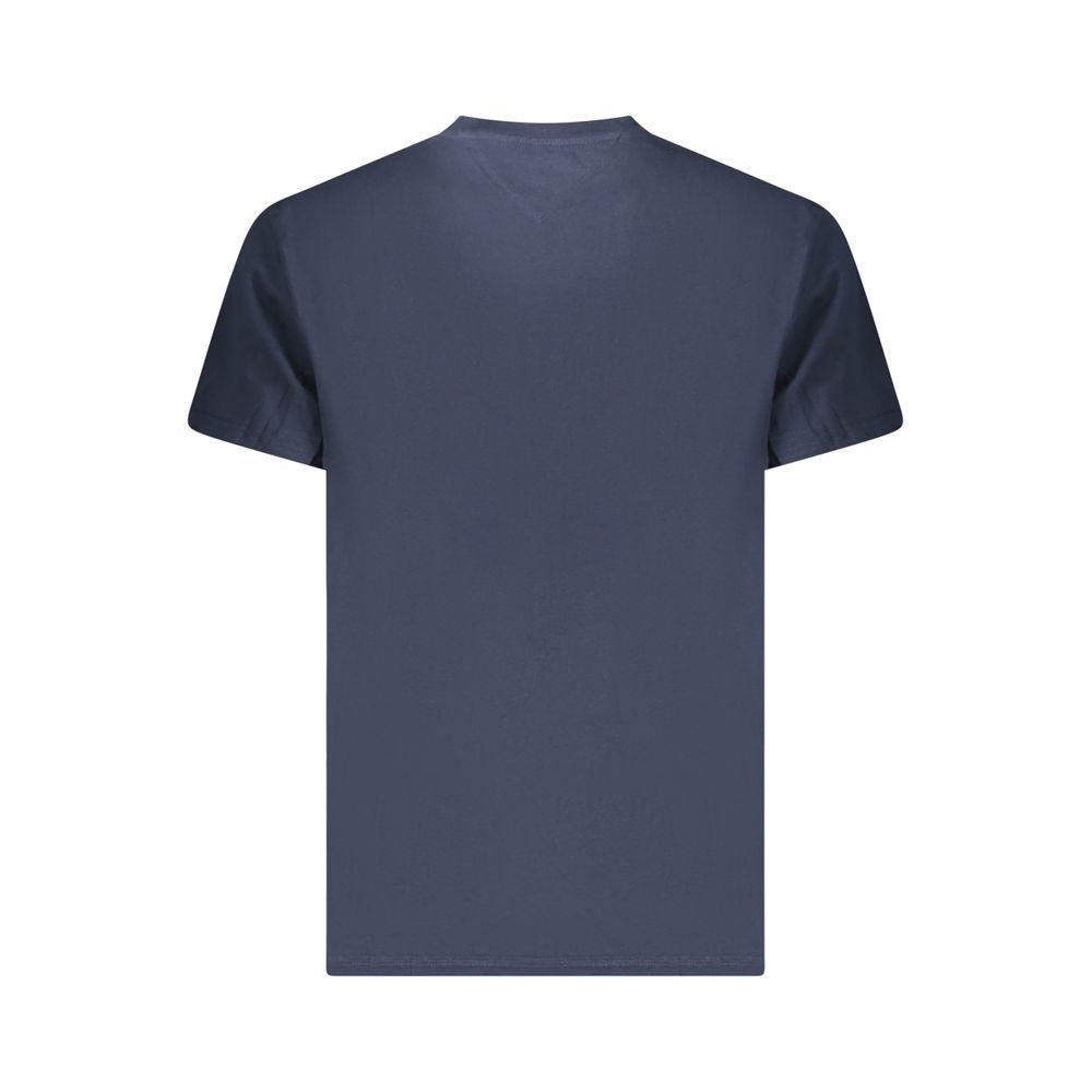 Tommy Hilfiger Blue Cotton Logo T-Shirt