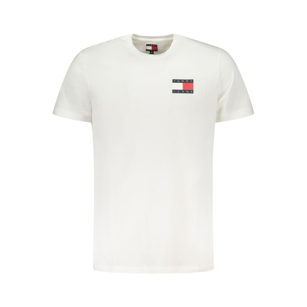 Tommy Hilfiger White Printed Cotton T-Shirt