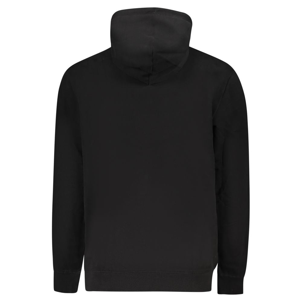Tommy Hilfiger Black Cotton Hooded Sweatshirt