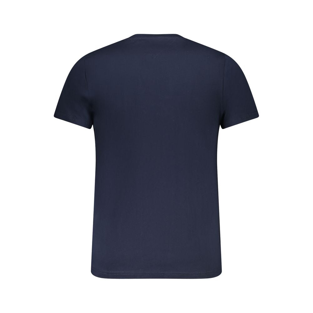 Tommy Hilfiger Blue Cotton Crew-Neck T-Shirt
