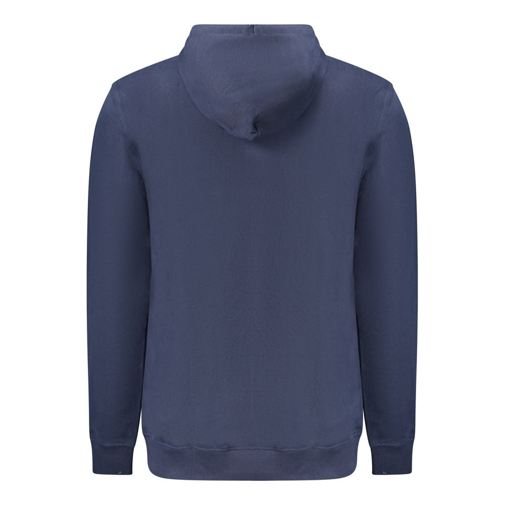 Tommy Hilfiger Blue Cotton Hooded Sweatshirt