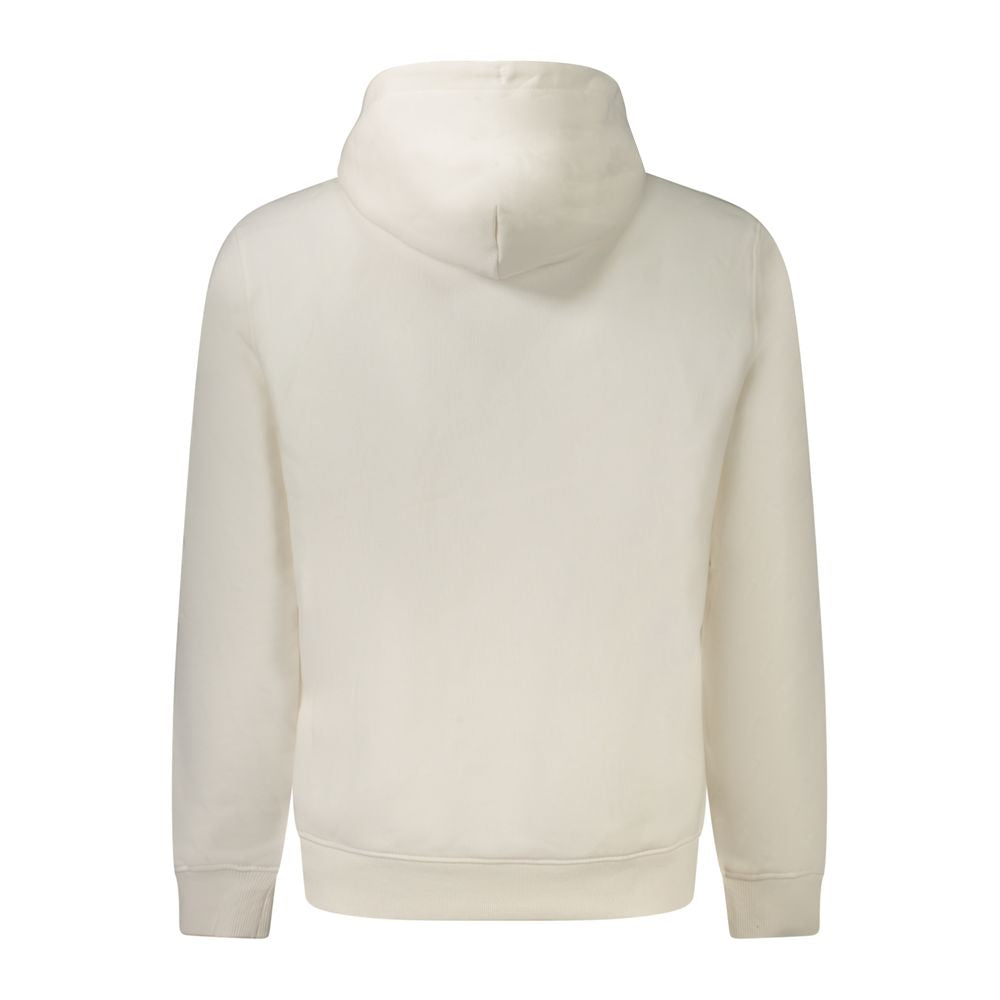 Tommy Hilfiger White Cotton-Blend Hooded Sweatshirt