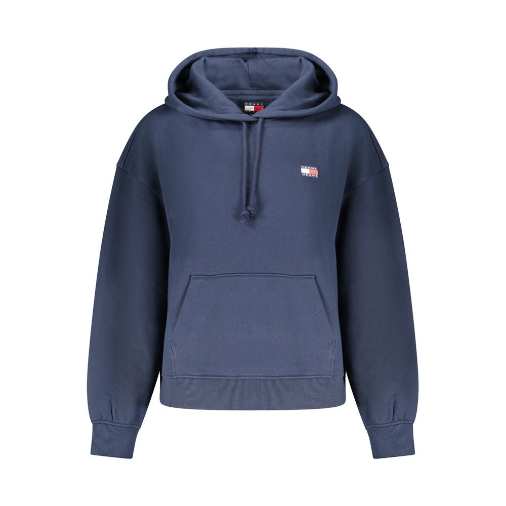 Tommy Hilfiger Blue Cotton Hooded Sweatshirt