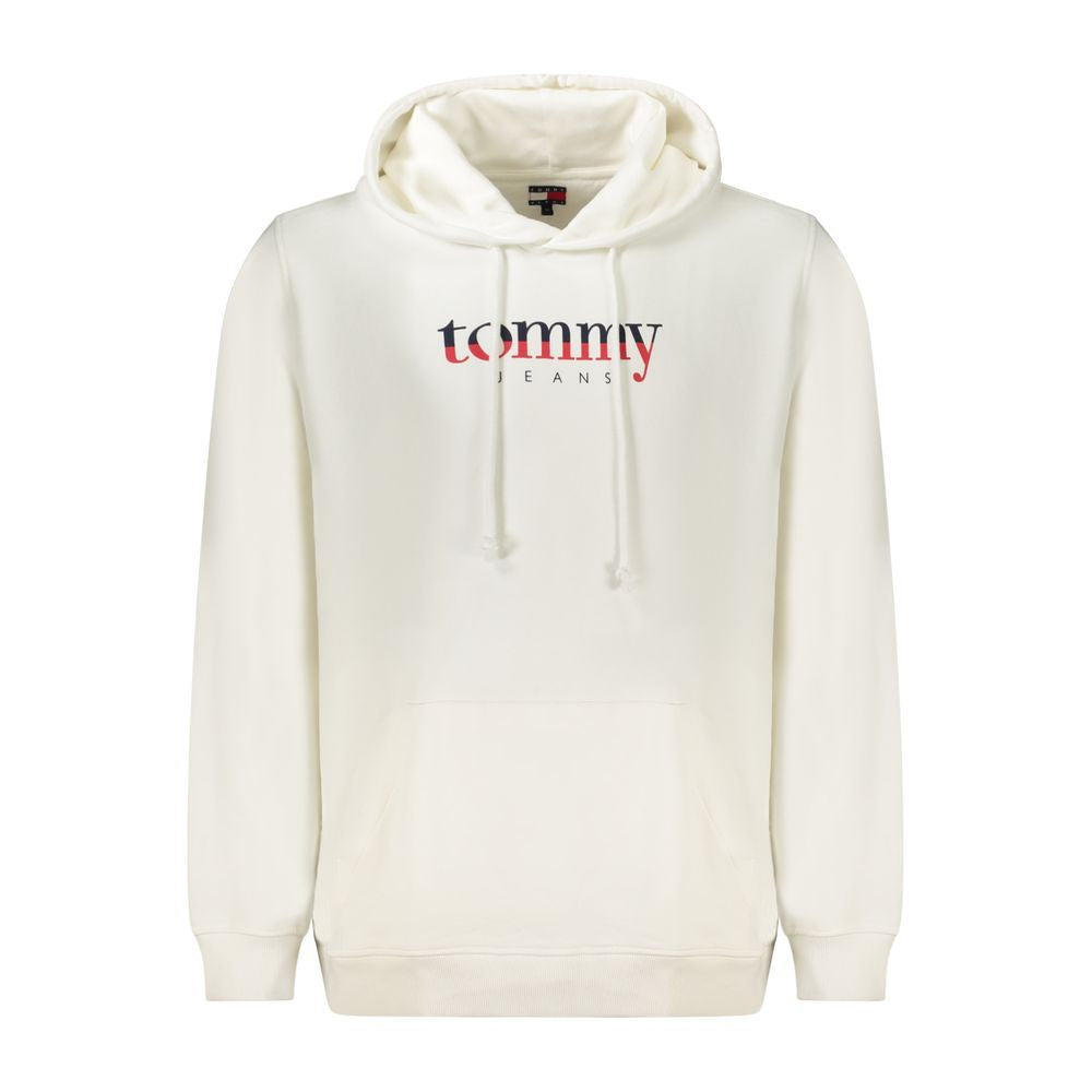 Tommy Hilfiger White Cotton Logo Sweatshirt