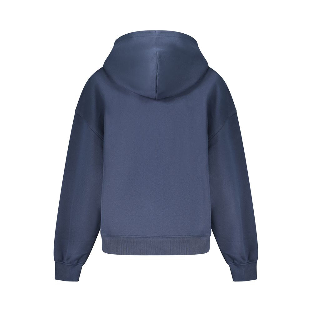 Tommy Hilfiger Blue Cotton Hooded Sweatshirt