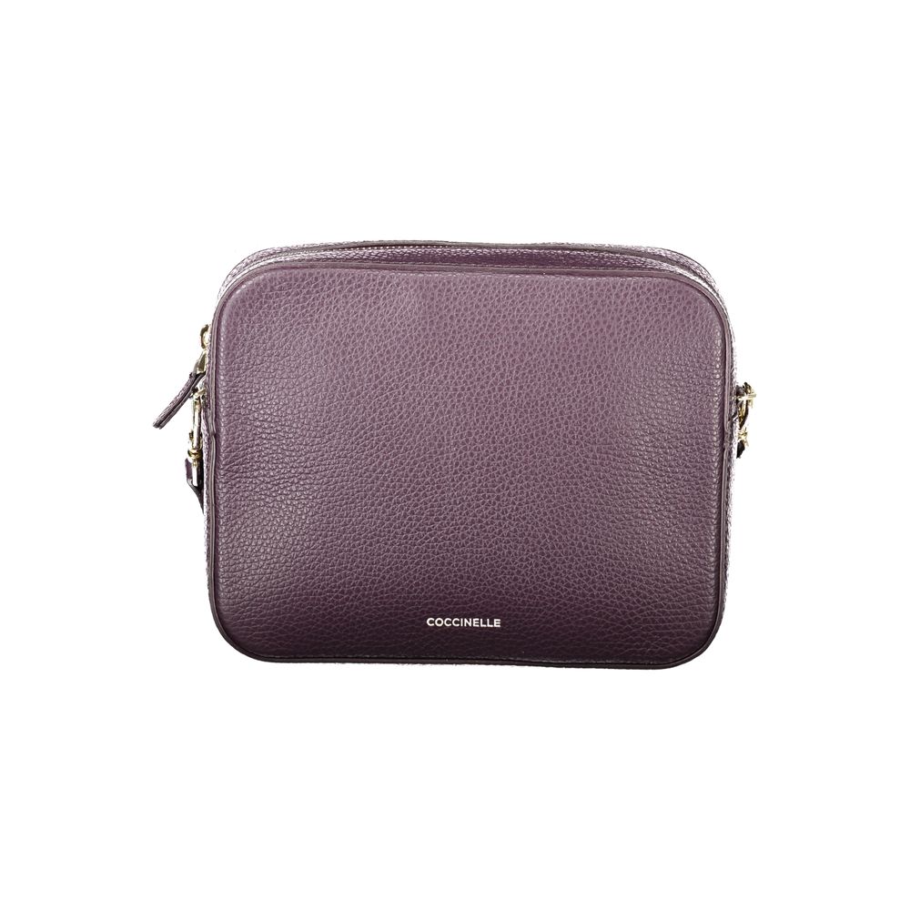 Coccinelle Purple Leather Mini Tote Bag