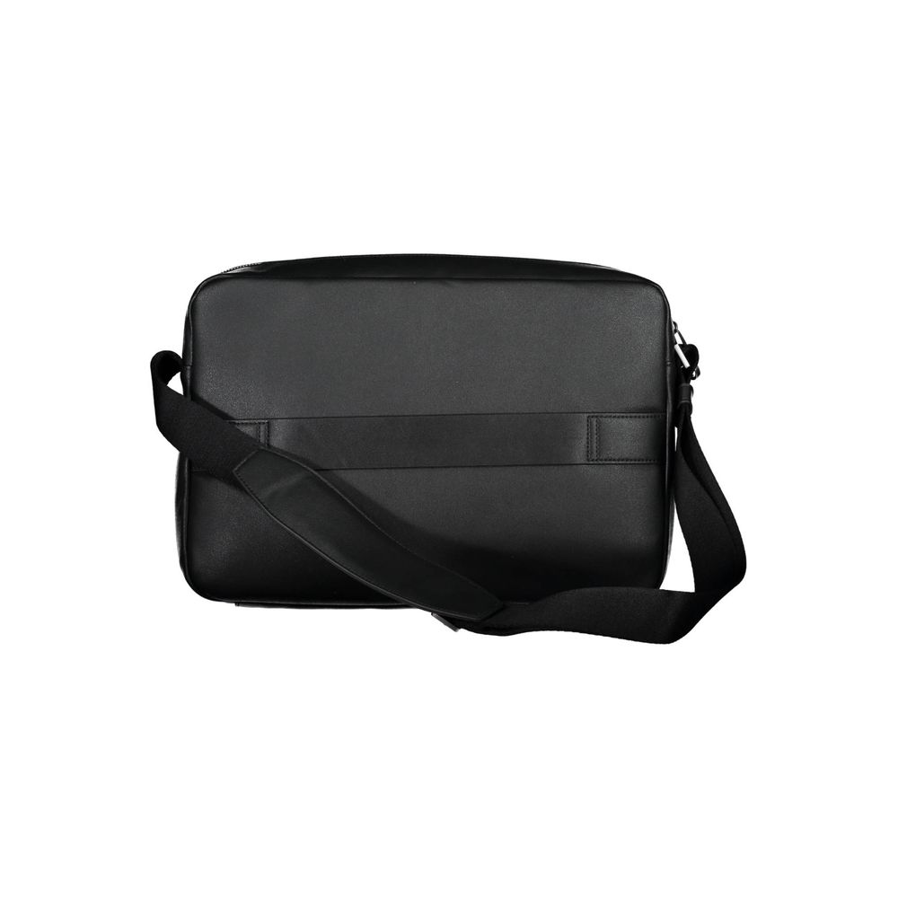 Calvin Klein Black Recycled Polyester Briefcase