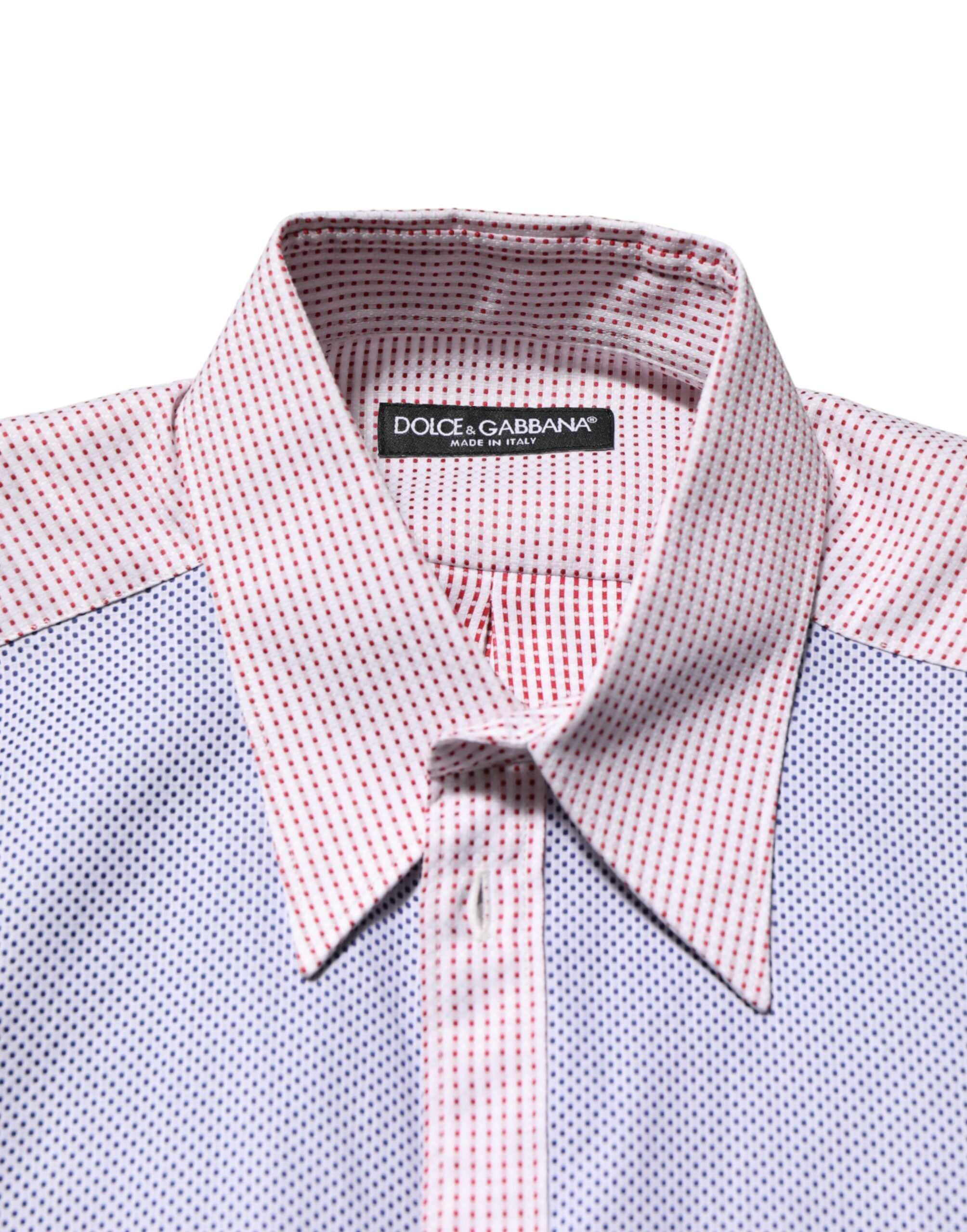 Dolce and Gabbana Multicolor Cotton Checkered Shirt