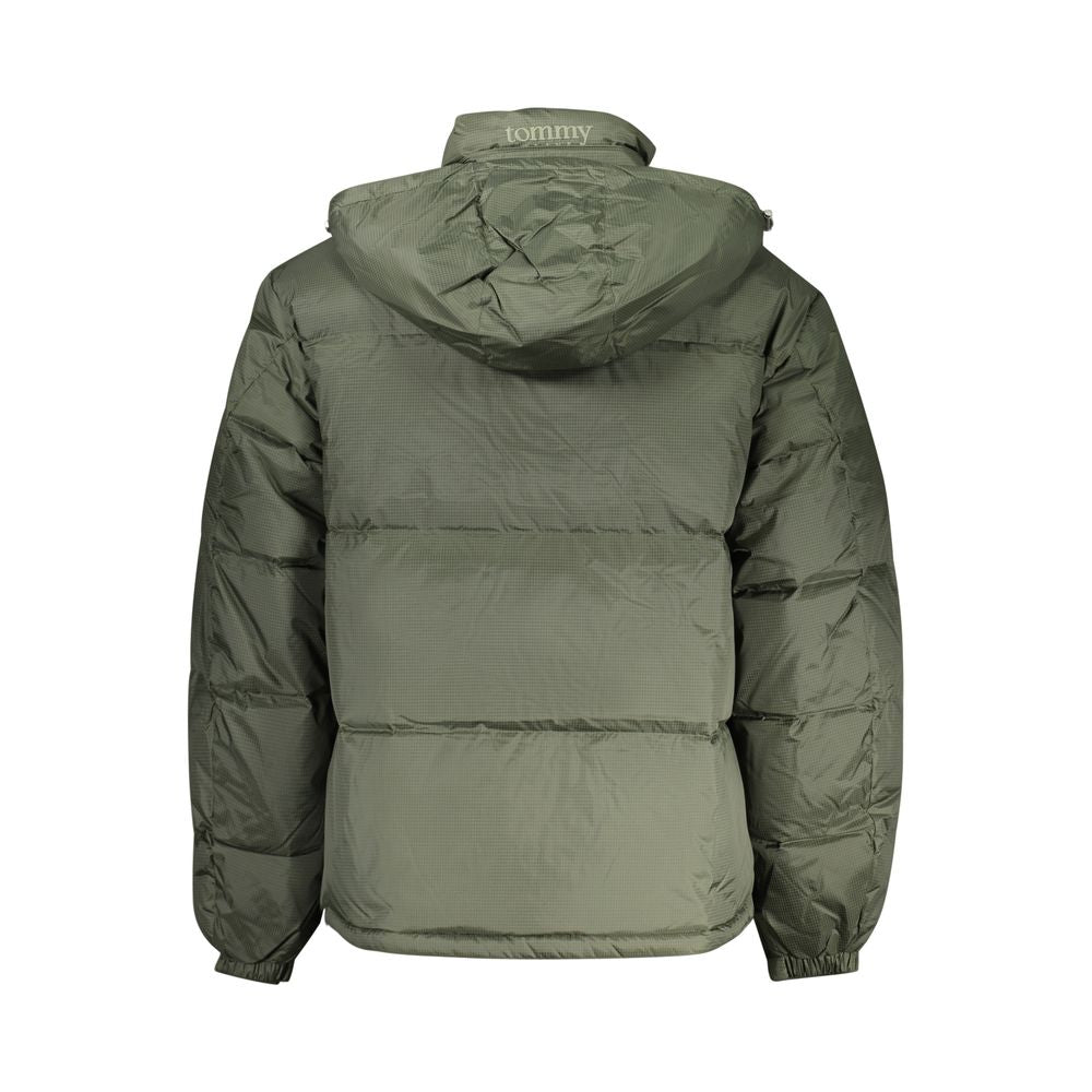 Tommy Hilfiger Green Water-Repellent Shell Jacket