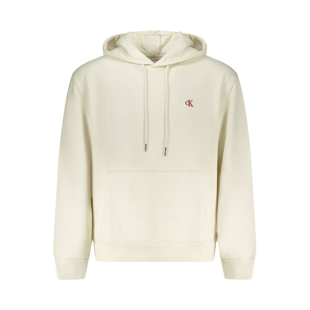 Calvin Klein White Cotton Hoodie