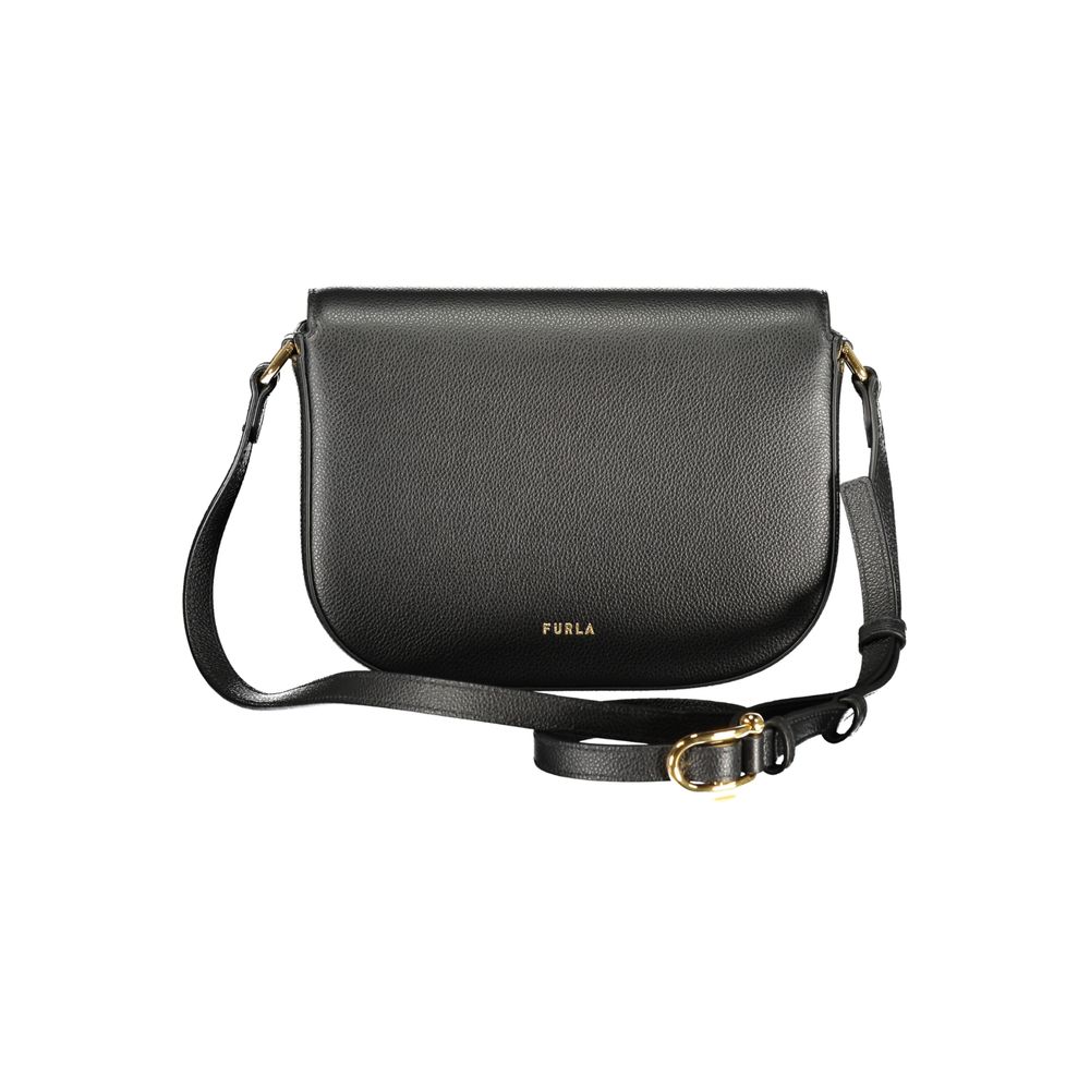 Furla Moonlight Black Leather Crossbody Bag