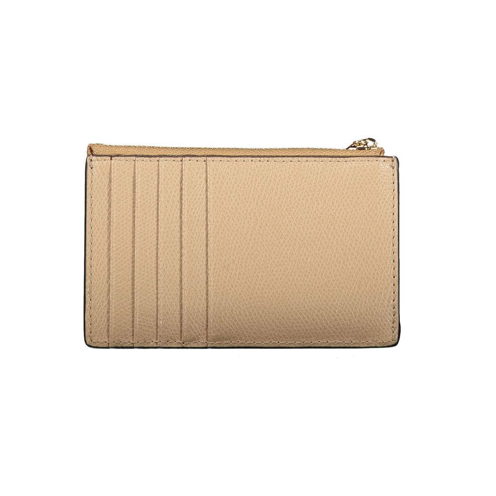 Furla Camelia Zipped Card Wallet in Beige