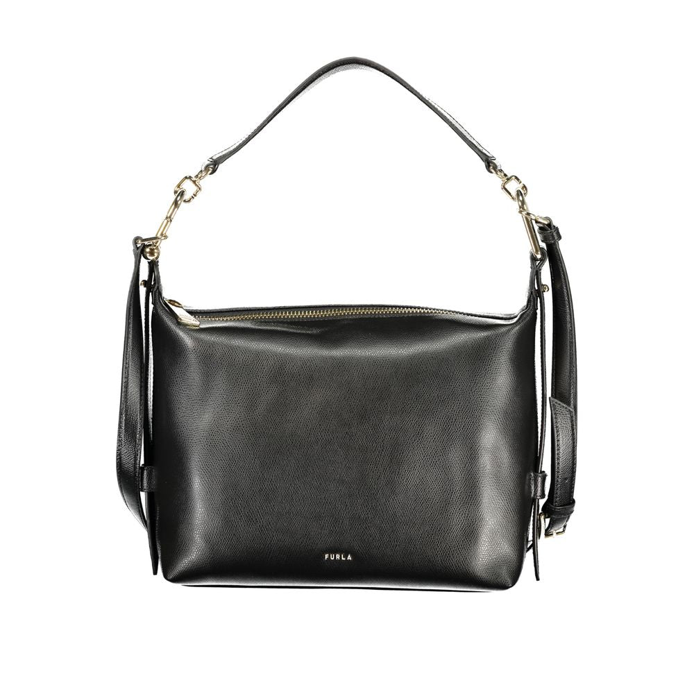 Furla B Tonie Black Leather Bag