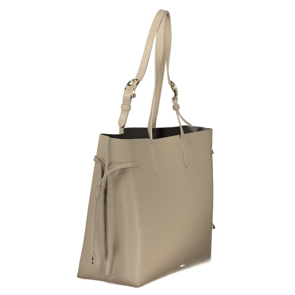 Furla Ava Beige Leather Handbag
