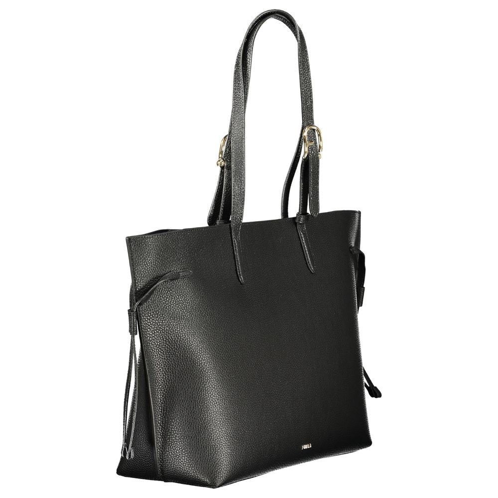 Furla Black Leather Ava L Tote