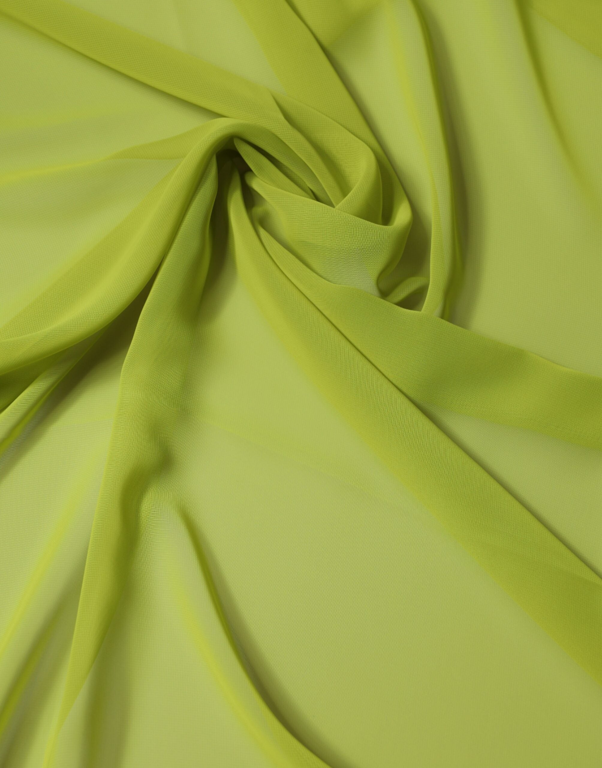 Green Polyester Stole Neck Wrap Shawl Scarf