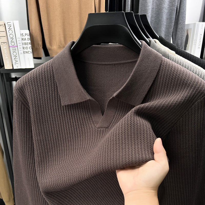 Men's Autumn Simple Casual All-match Loose Inner Wear Bottoming Shirt Sweater Signvm Project