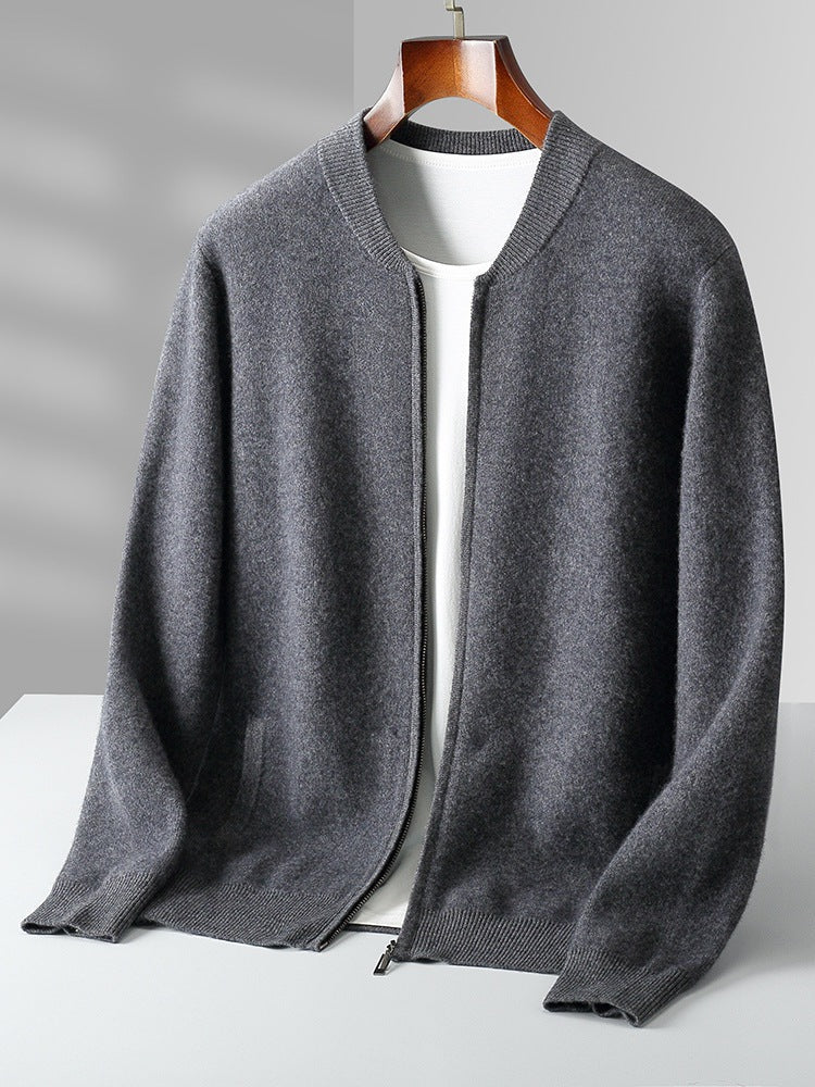 Round Neck Top Men's Cardigan Coat Signvm Project