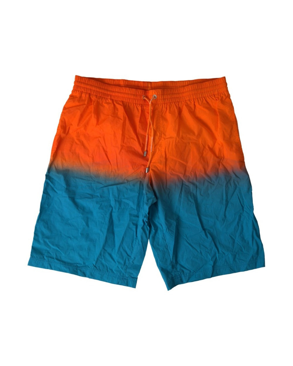 Dolce & Gabbana Orange Blue Gradient Beachwear Swimwear Shorts