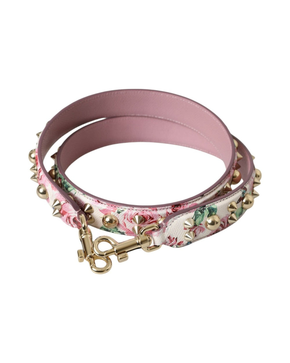 Dolce & Gabbana Pink Floral Handbag Accessory Shoulder Strap