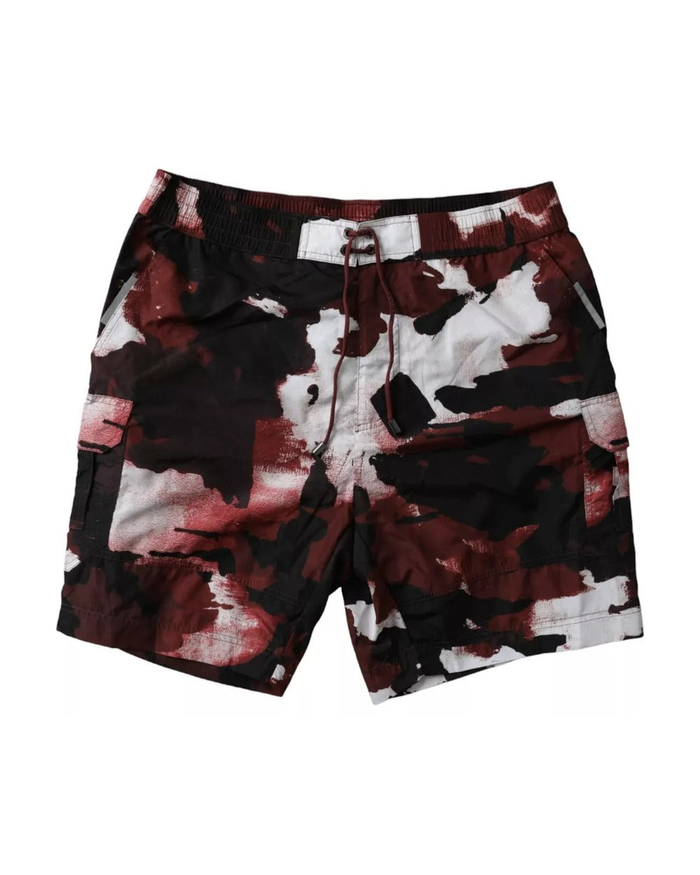 Dolce & Gabbana Multicolor Camouflage DG Logo Beachwear Shorts Swimwear