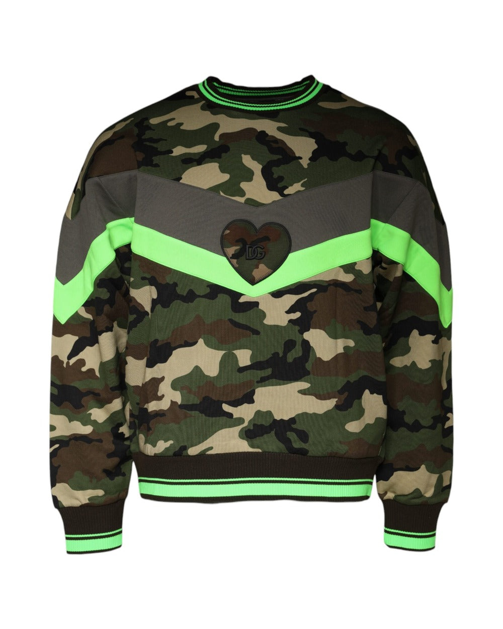 Dolce & Gabbana Multicolor Camouflage Sweatshirt Sweater