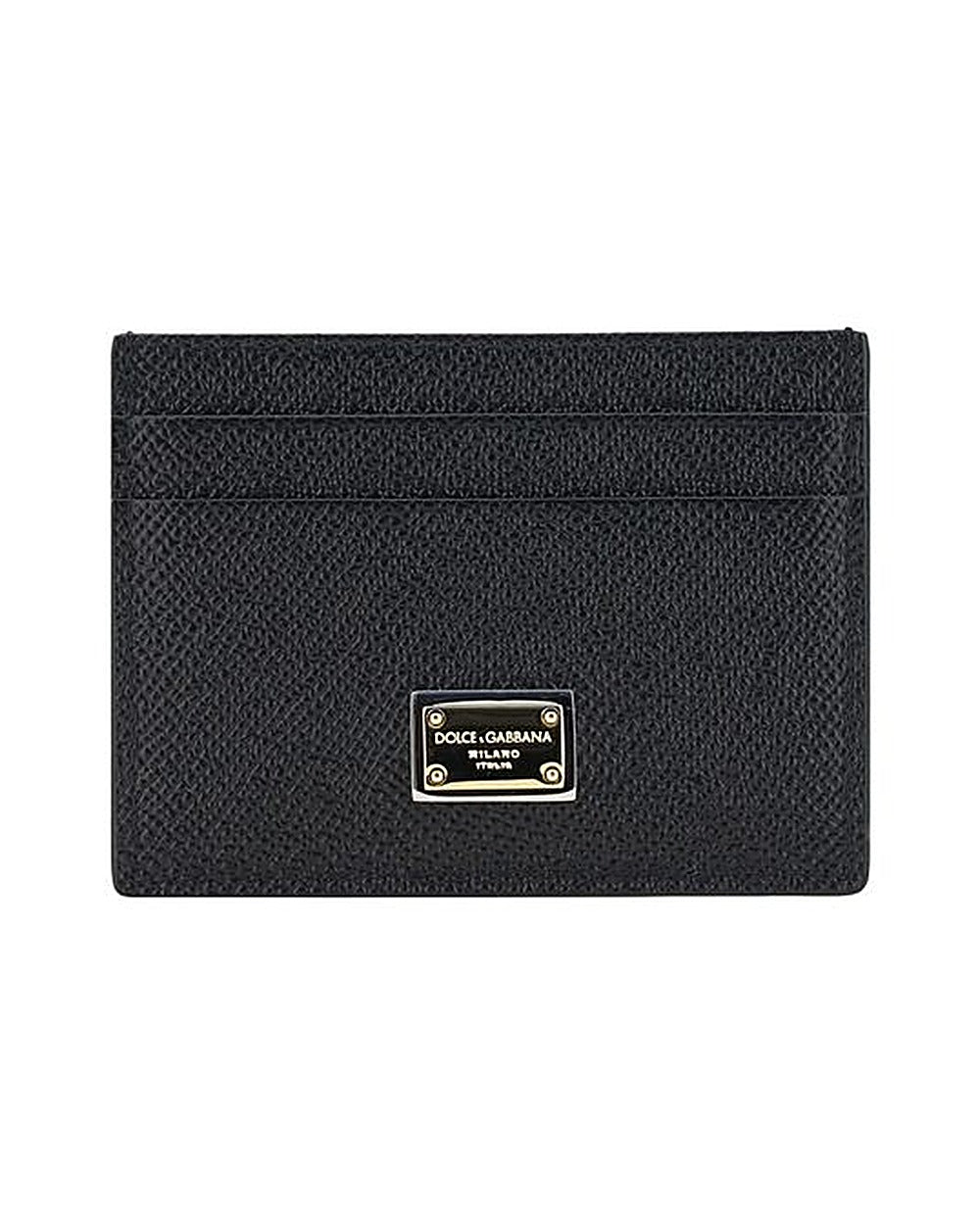 Dolce & Gabbana Black Calf Leather Bos Taurus Wallet