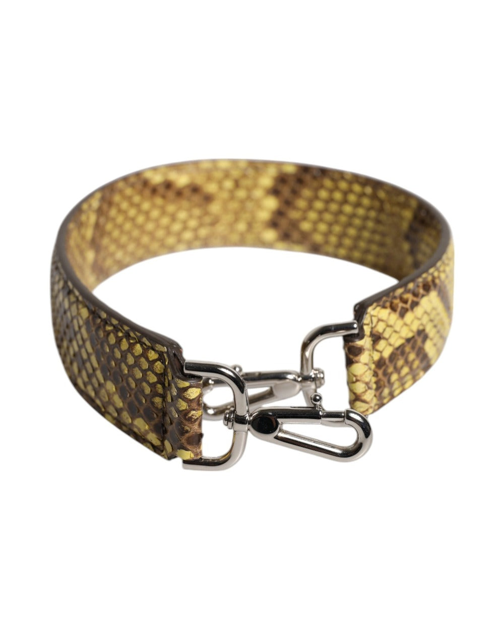 Dolce & Gabbana Yellow Exotic Leather Bag Shoulder Strap