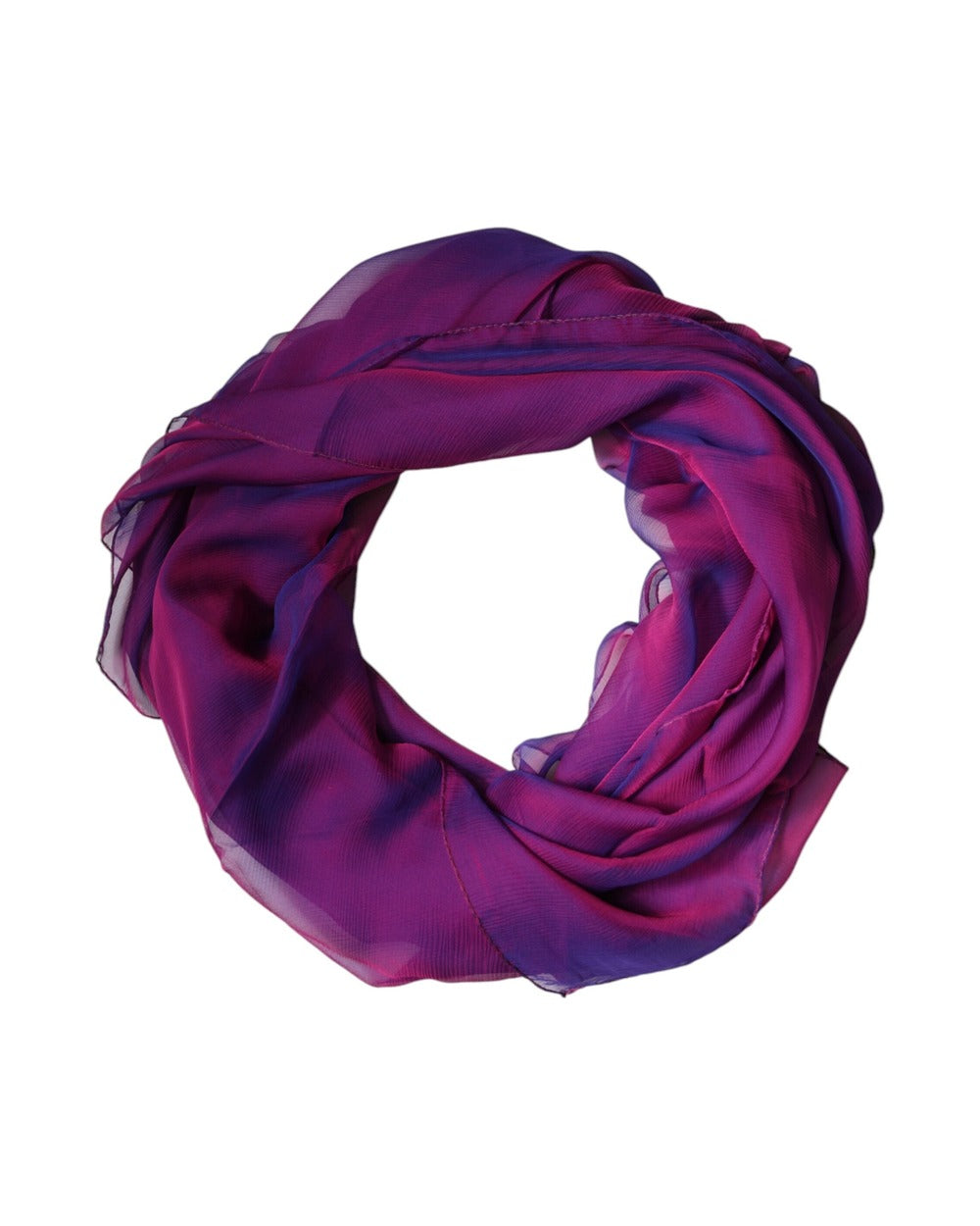 Dolce & Gabbana Purple Silk Rectangle Wrap Shawl Scarf