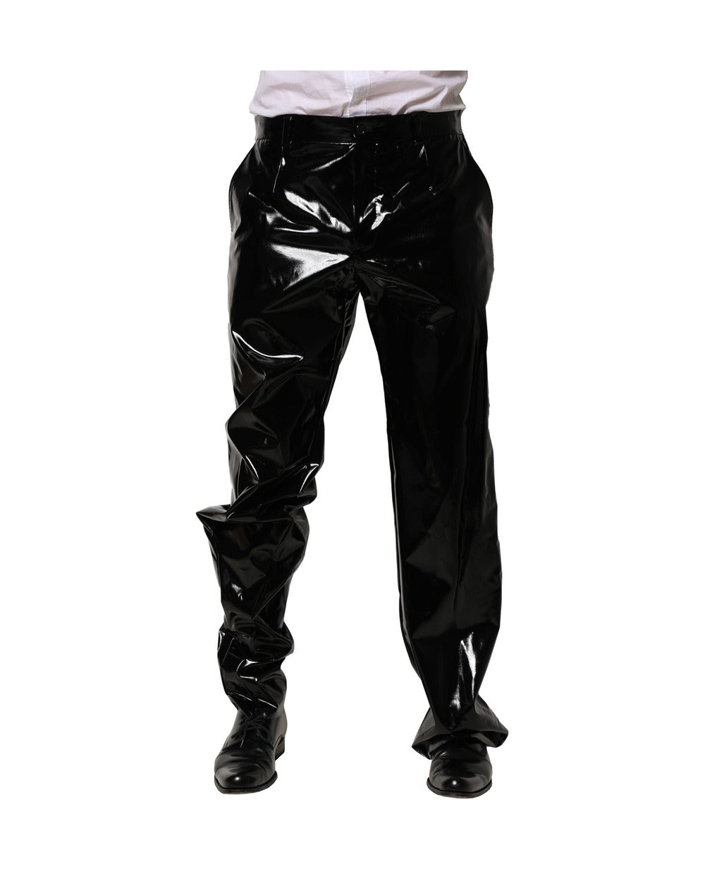 Dolce & Gabbana Black Nylon Straight Men Pants