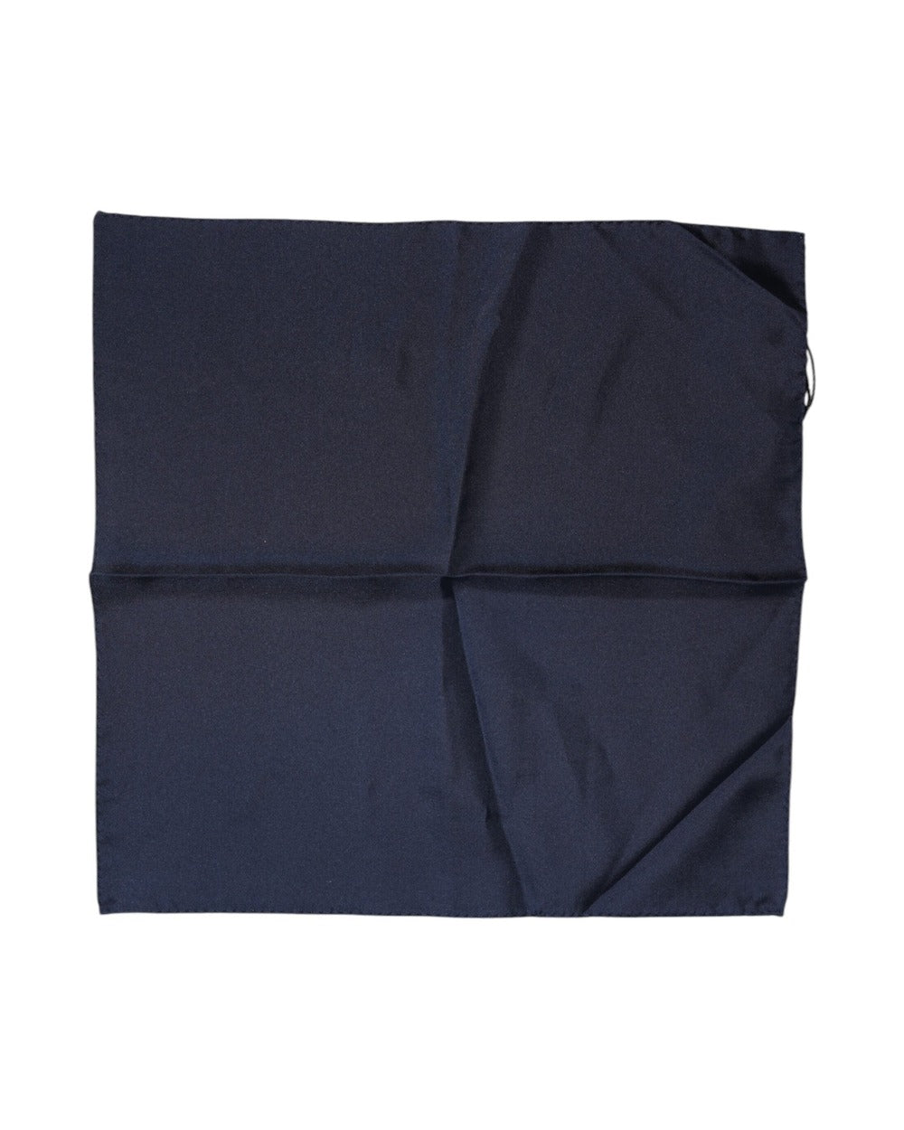 Dolce & Gabbana Dark Blue Silk Square Men Foulard Scarf