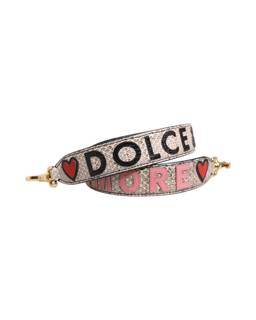 Dolce & Gabbana Multicolor DG AMORE Patch Bag Accessory Shoulder Strap