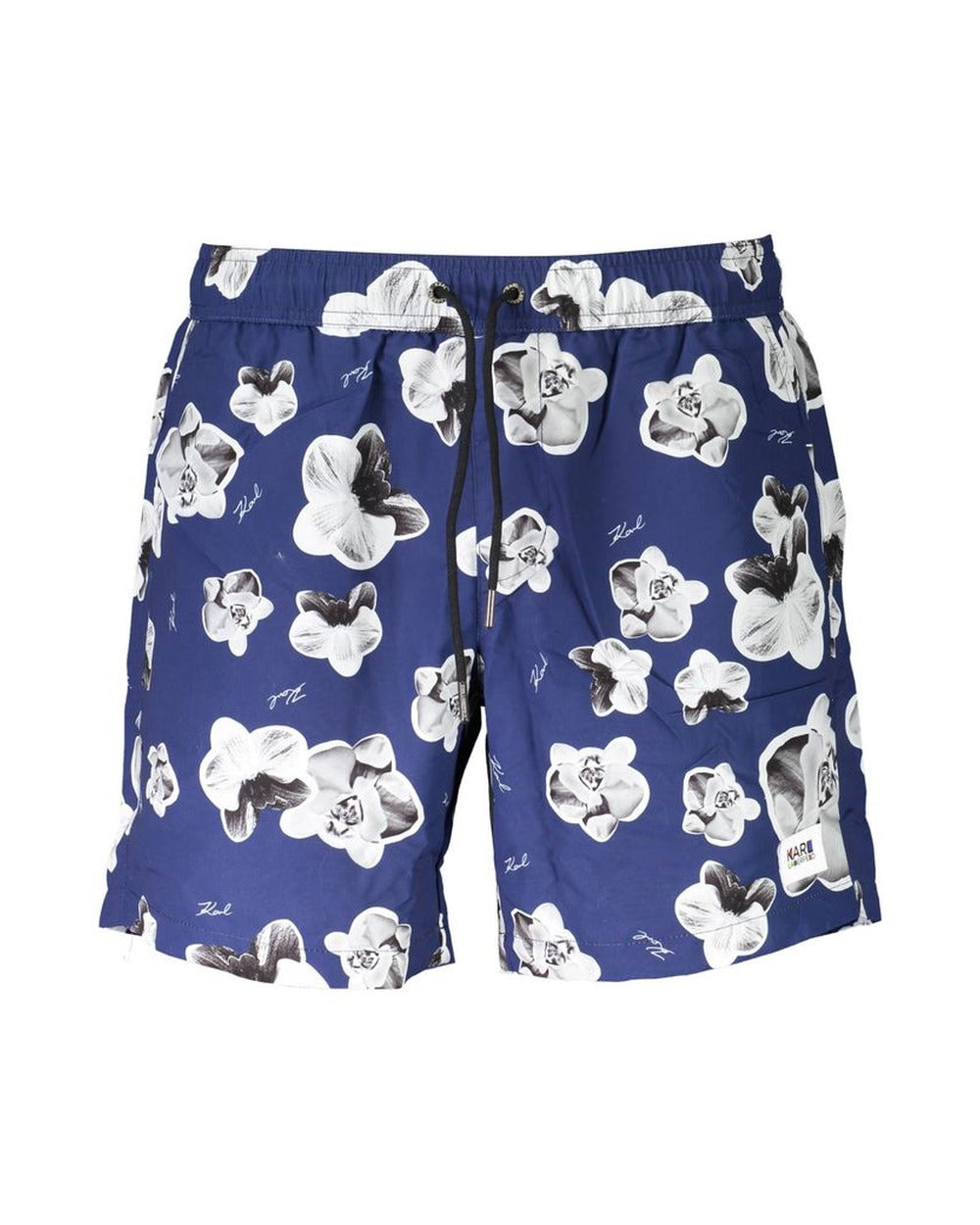 Karl Lagerfeld Blue Polyester Men's Swim Boxer