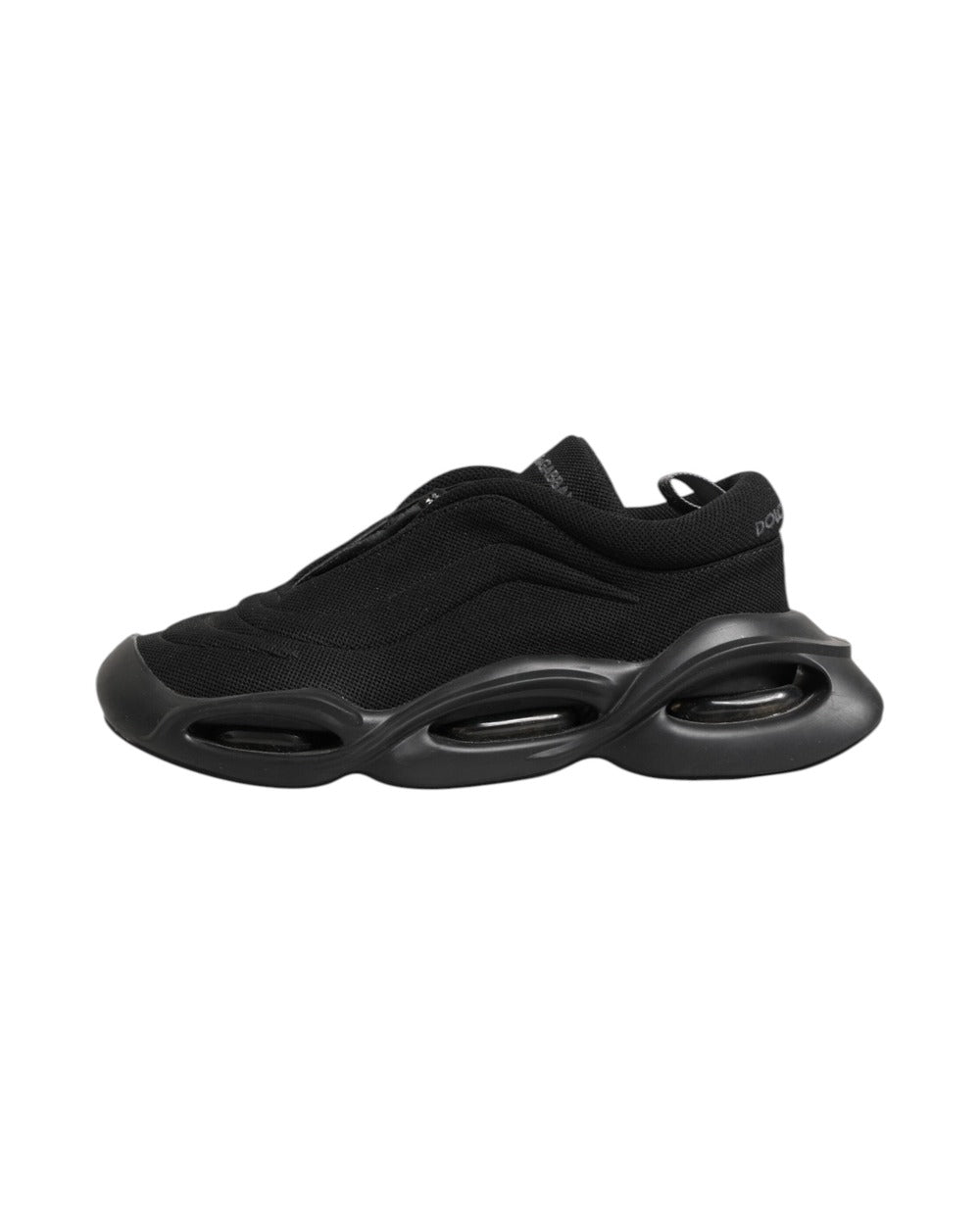 Dolce & Gabbana Black Lace Up Wave Low Top Men Sneaker Shoes