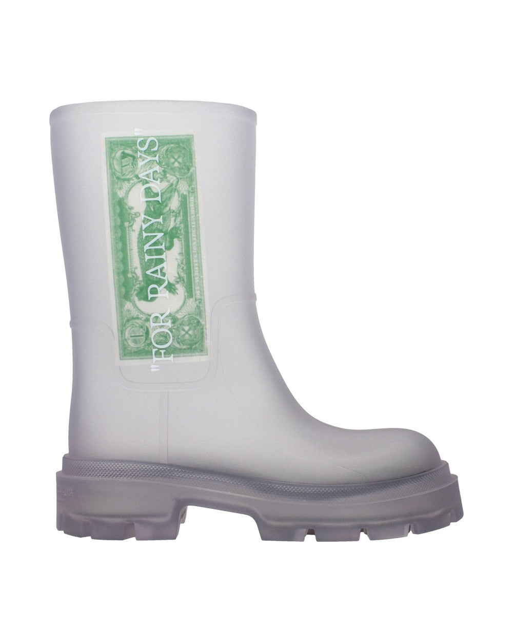 Off-White Transparent Pvc Ankle Boots