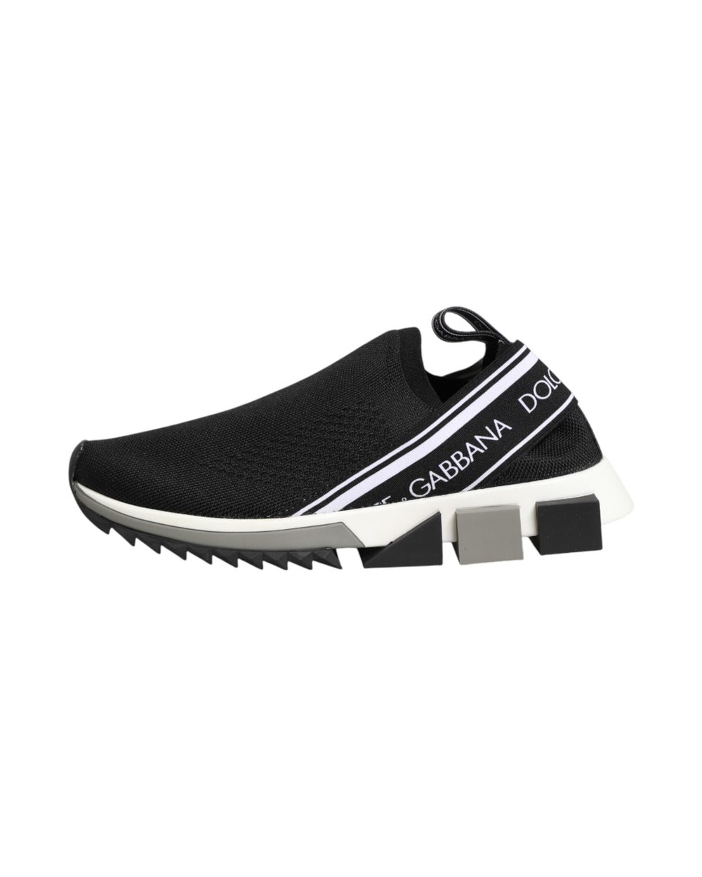 Dolce & Gabbana Black Slip On Sorrento Low Top Sneakers Shoes