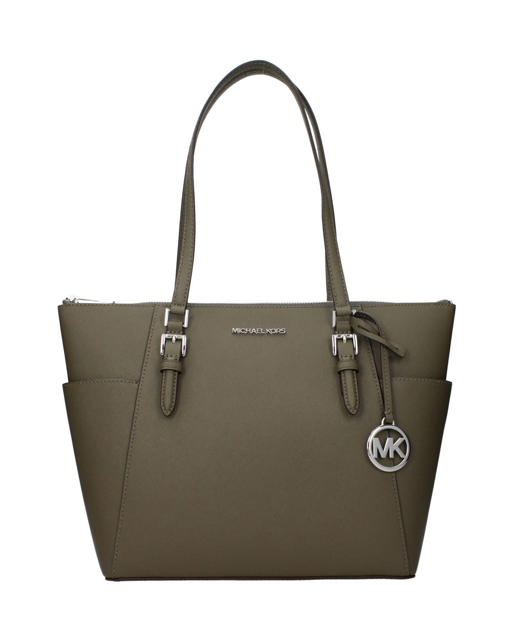 Michael Kors Green Leather Shoulder Bag