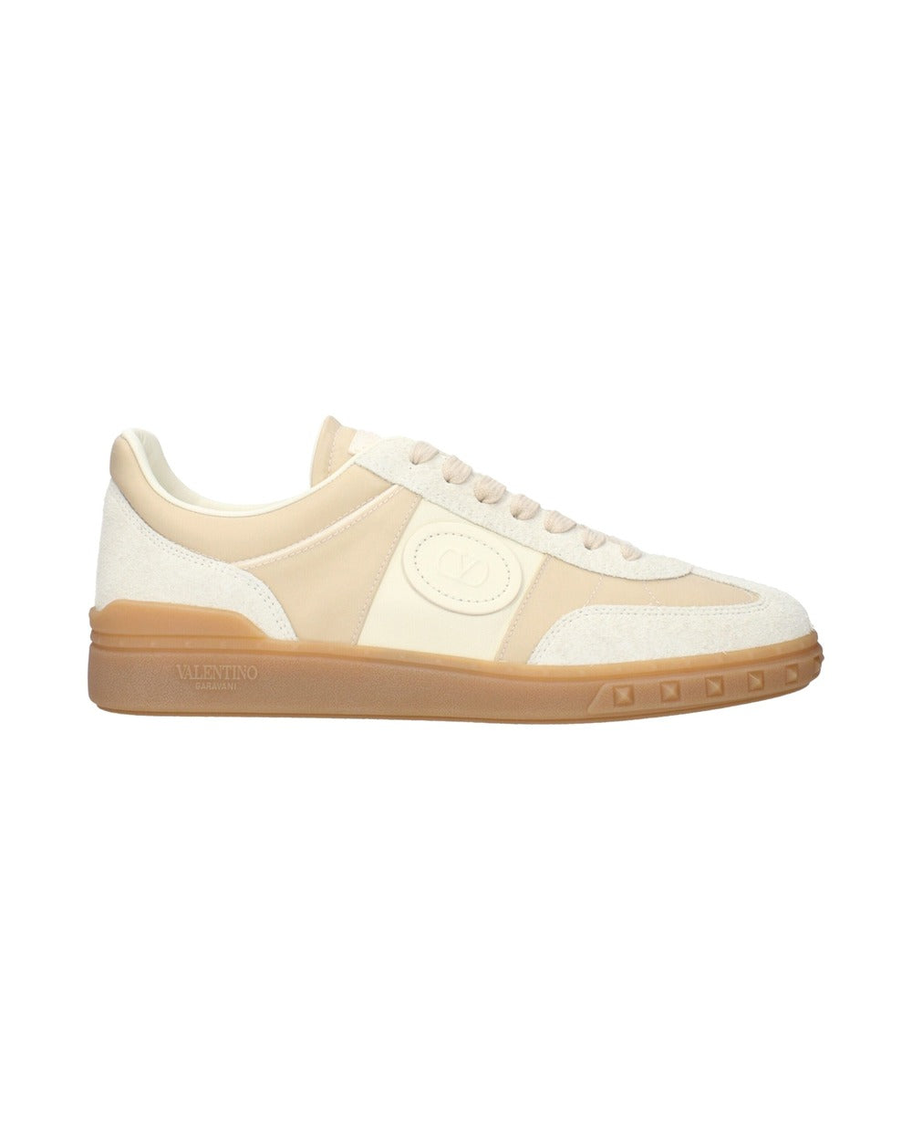Valentino Garavani Beige Fabric Low Top Sneakers