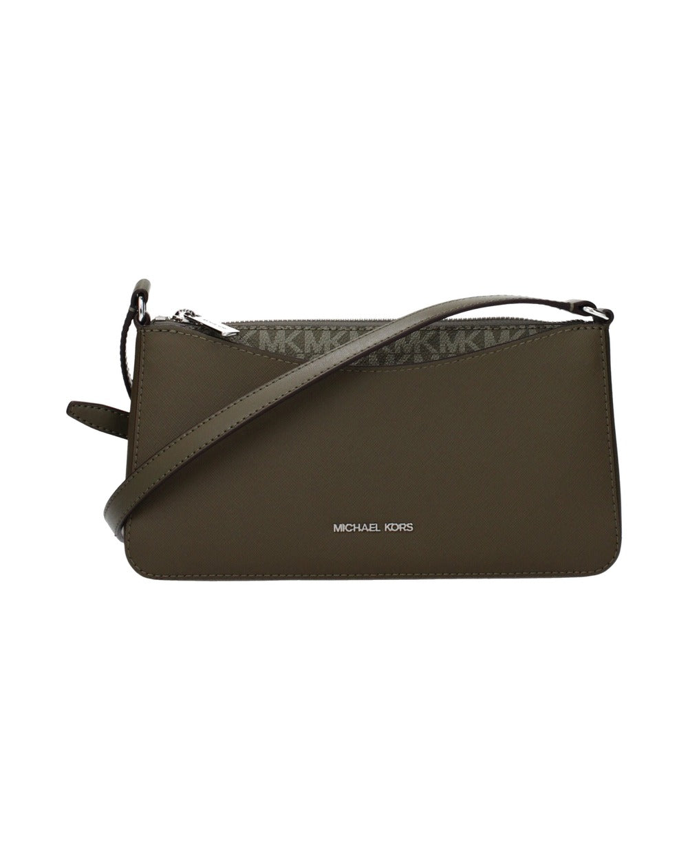 Michael Kors Green Fabric Crossbody Bag
