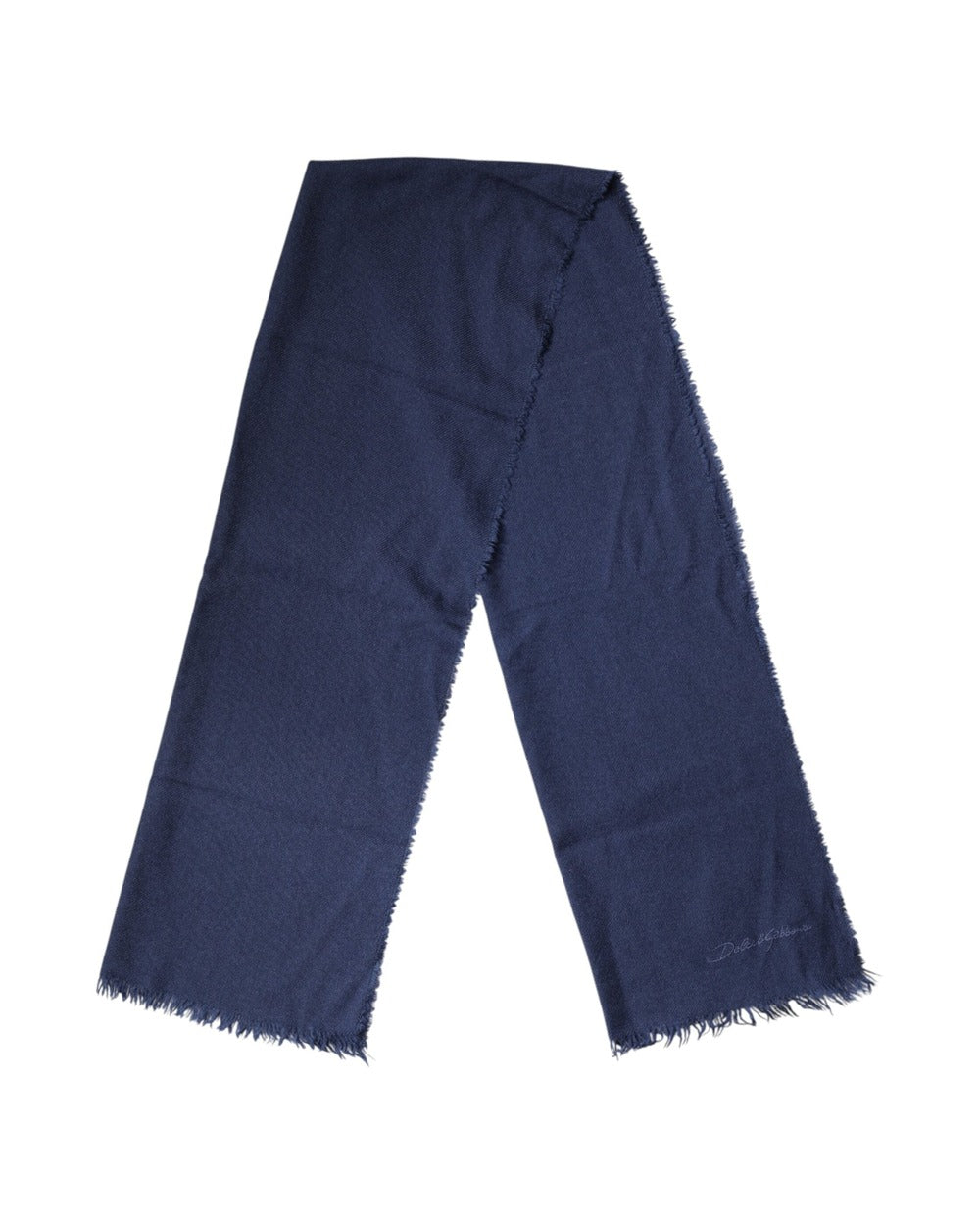 Dolce & Gabbana Scarf Blue Cashmere Neck Wrap Shawl Men