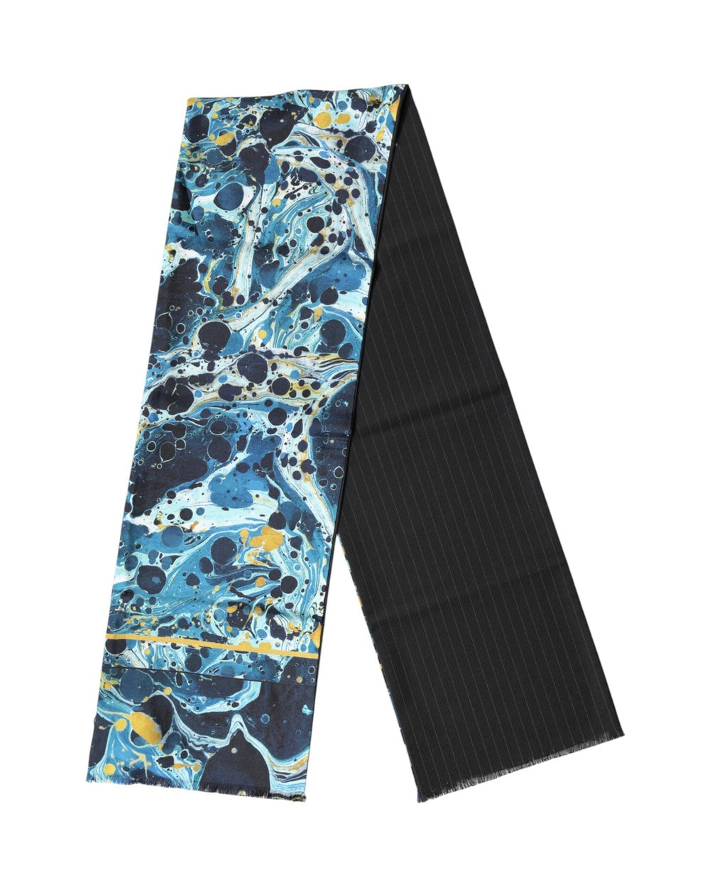 Dolce & Gabbana Multicolor Marble Neck Wrap Foulard Scarf