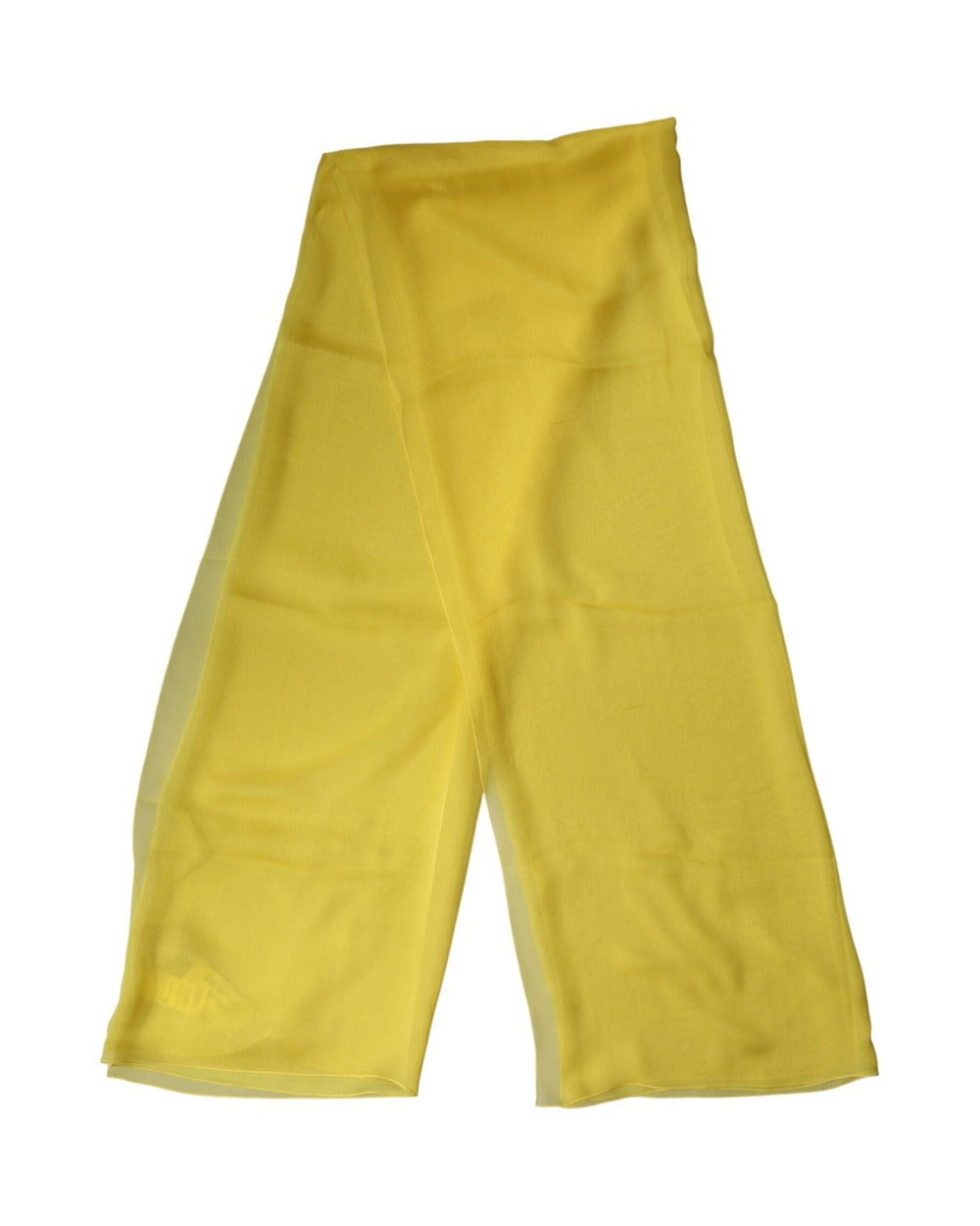 Dolce & Gabbana Yellow Silk Stole Neck Wrap Shawl Men 200cm x 130cm Scarf