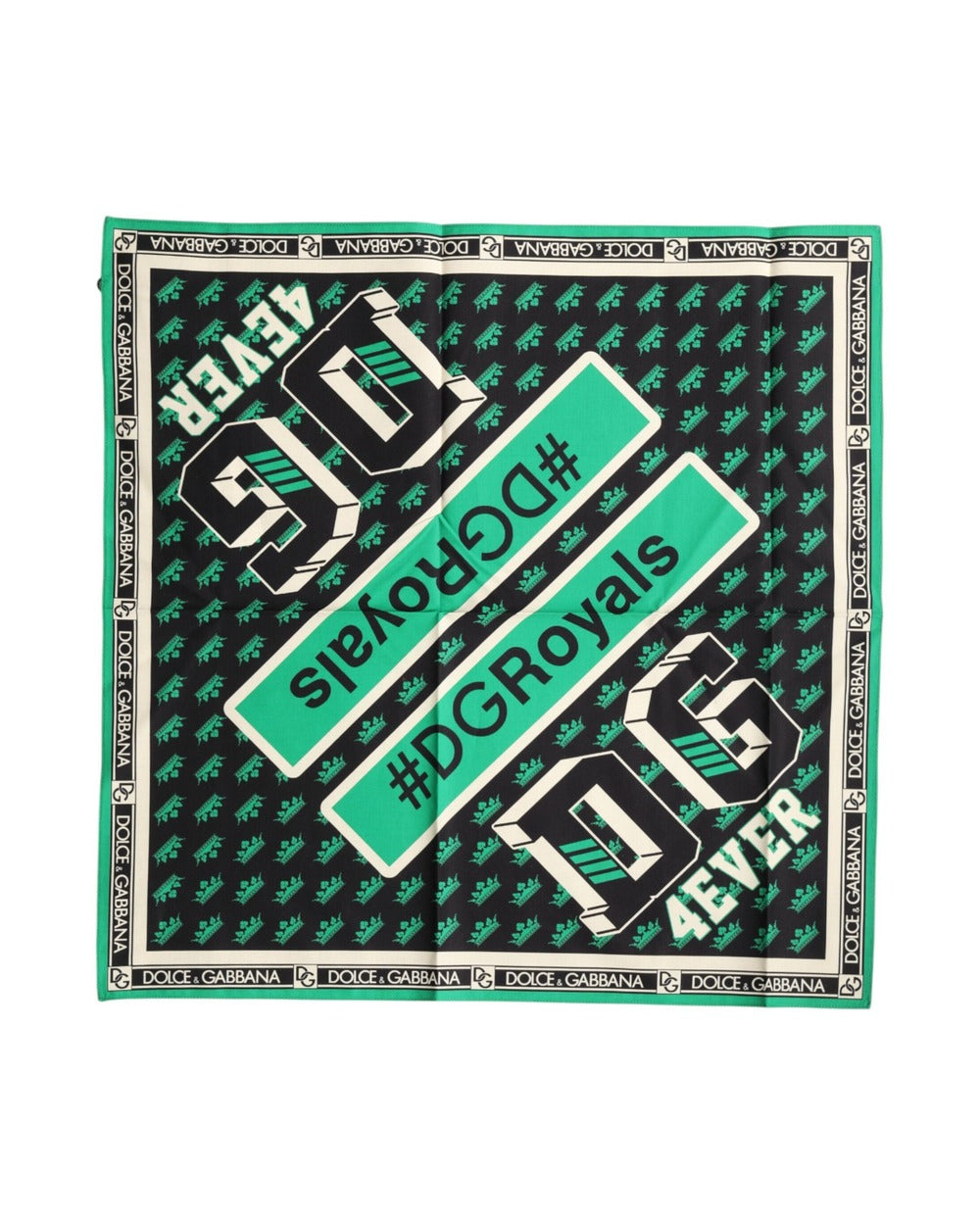 Dolce & Gabbana Multicolor #DGRoyals Square Foulard 50.5cm x 50cm Scarf