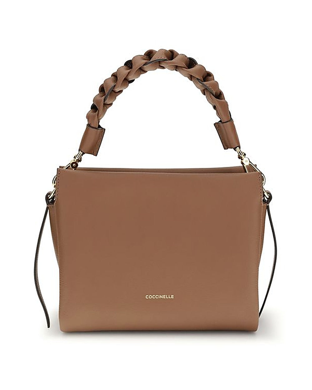 Coccinelle Beige Calf Leather Bos Taurus Handbag