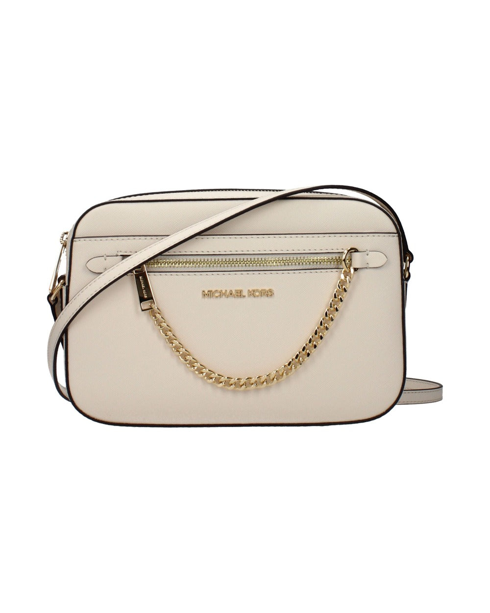 Michael Kors Beige Leather Crossbody Bag