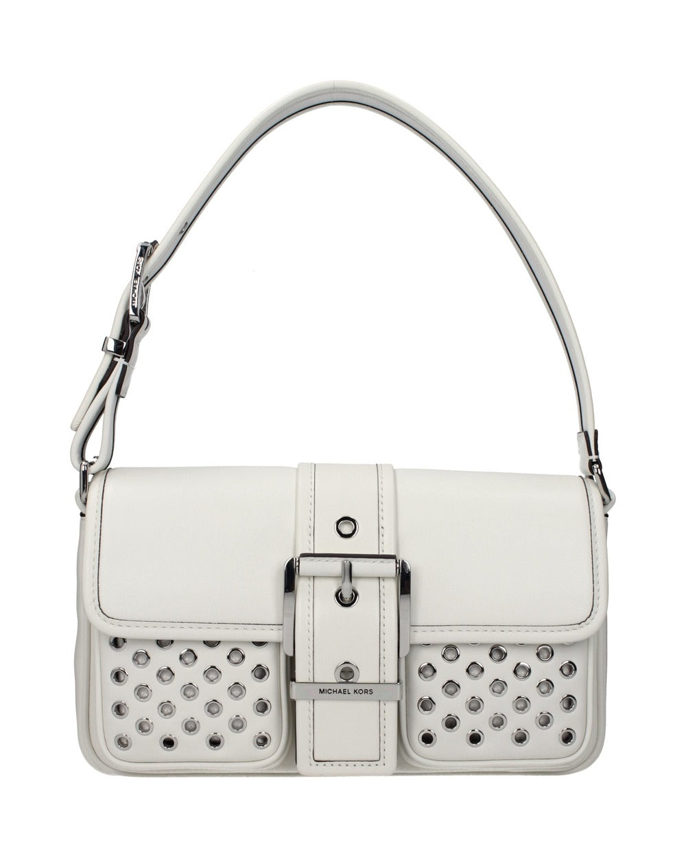 Michael Kors White Leather Shoulder Bag