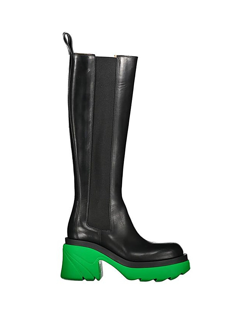 Bottega Veneta Black Leather Over The Knee